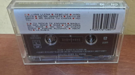 Mara  – 15 Años De Éxitos Rebeldes. Cassette. formato muerto