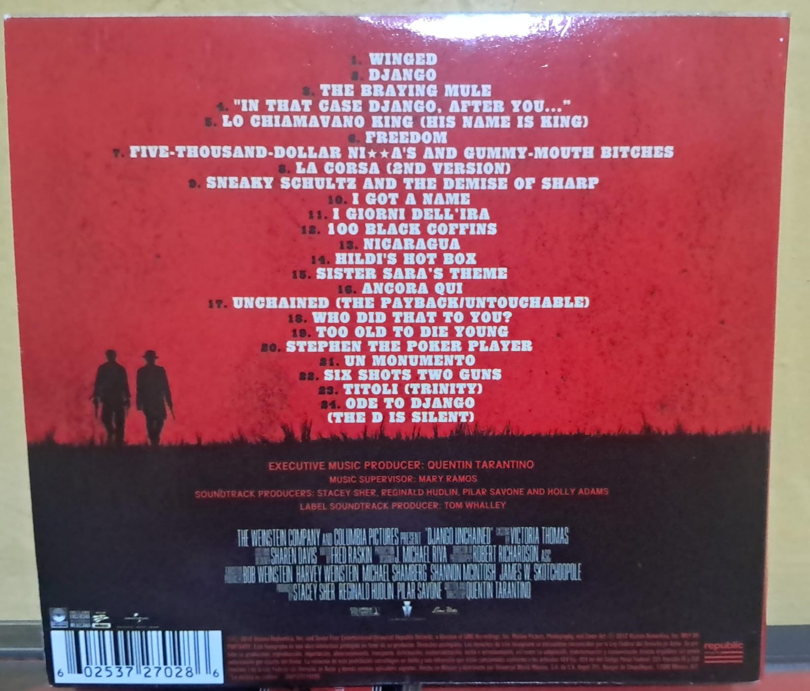 DJANGO UNCHAINED – Soundtrack. Cd nacional en excelente estado. formato muerto