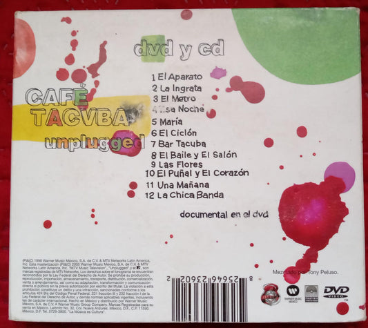 Cafe Tacvba.  MTV Unplugged (CD + DVD). En buen estado. formato muerto tienda de cds en mexico
