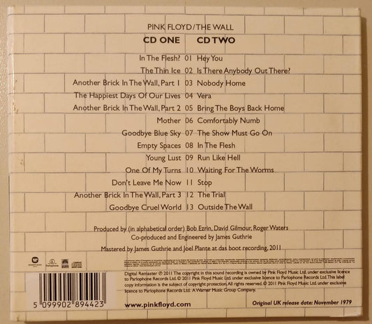 Pink Floyd – The Wall (CD doble, México excelente estado).  tienda de cds en méxico formato muerto