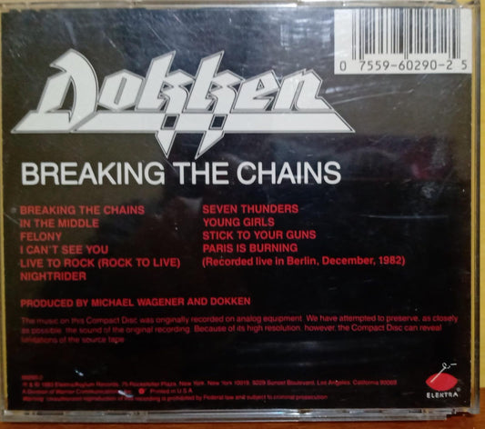 Dokken – Breaking the Chains (CD importado en buen estado). tienda de discos en méxico formato muerto