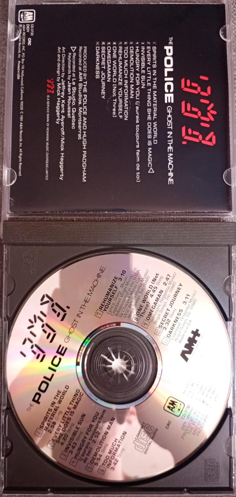 The Police – Ghost in the Machine (CD importado, excelente estado). tienda de cds en méxico formato muerto