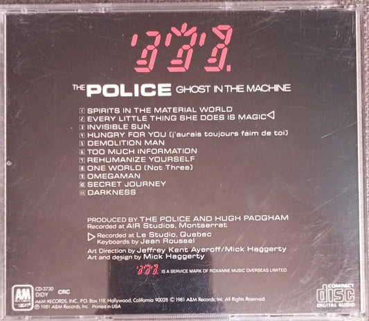 The Police – Ghost in the Machine (CD importado, excelente estado). tienda de cds en méxico formato muerto