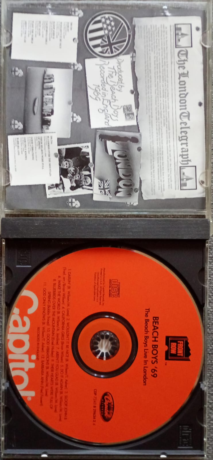 The Beach Boys – 69 Live in London (CD importado, excelente estado). tienda de discos en méxico formato muerto
