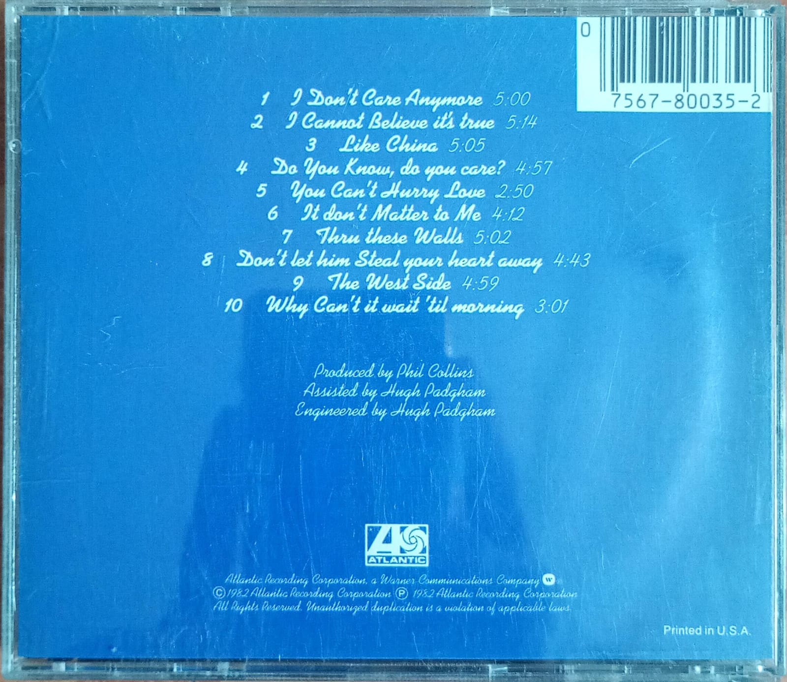 Phil Collins – Hello, I Must Be Going! (CD importado, en excelente estado).  tienda de discos en méxico