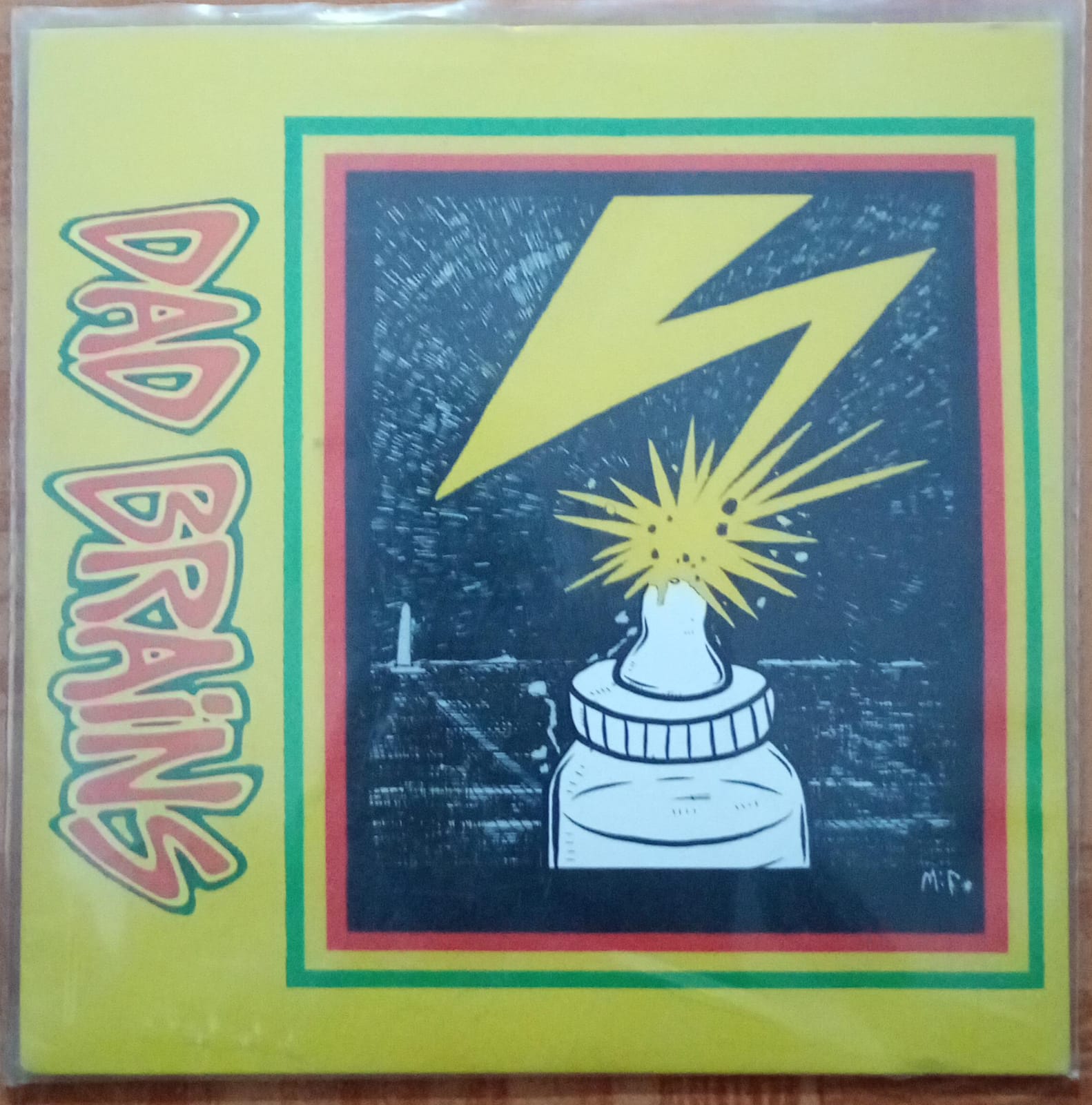 Dad Brains - S/T Green Vinyl 7". Vinilo nuevo. tienda de discos en méxico formato muerto