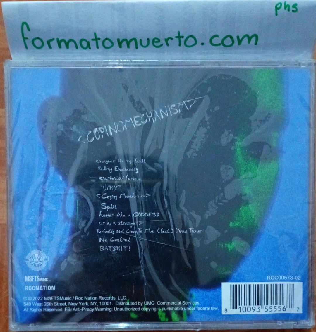 Willow Smith. COPINGMECHANISM. Cd nuevo. tienda de discos formato muerto