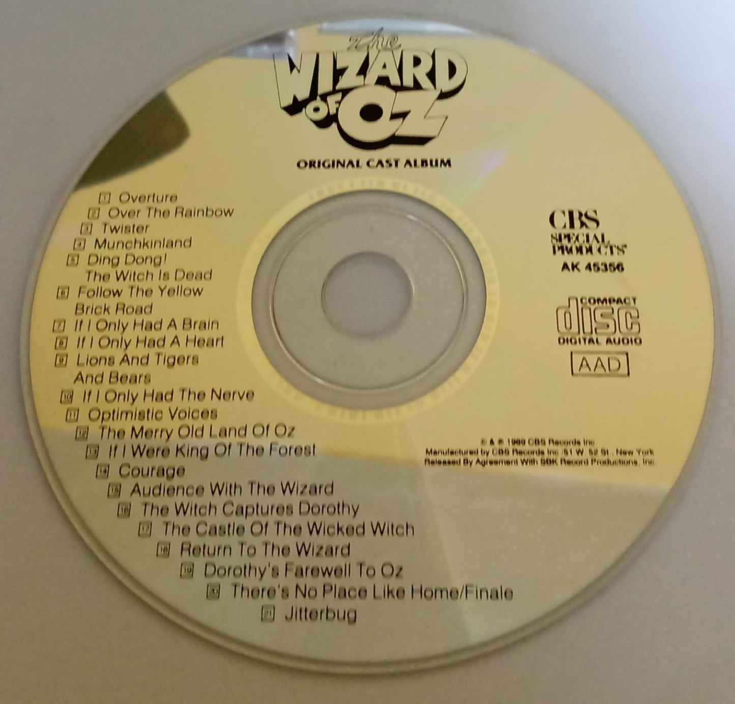 The Wizard of Oz – Original Cast Album (Audio CD). tienda de discos en méxico formato muerto