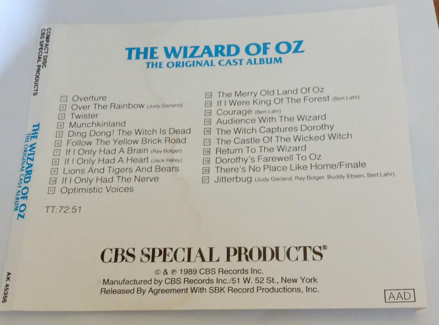 The Wizard of Oz – Original Cast Album (Audio CD). tienda de discos en méxico formato muerto