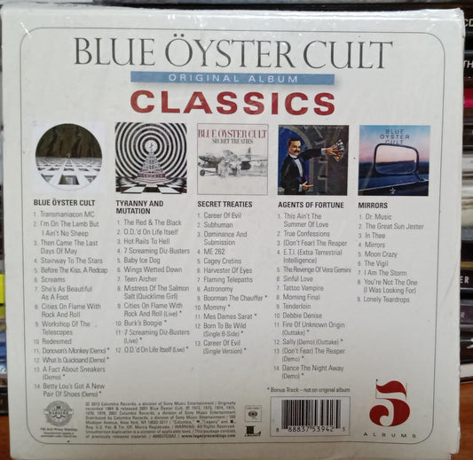 Blue Oyster Cult. Original Album Classics [5 CDs]. Nuevo. tienda de discos méxico formato muerto