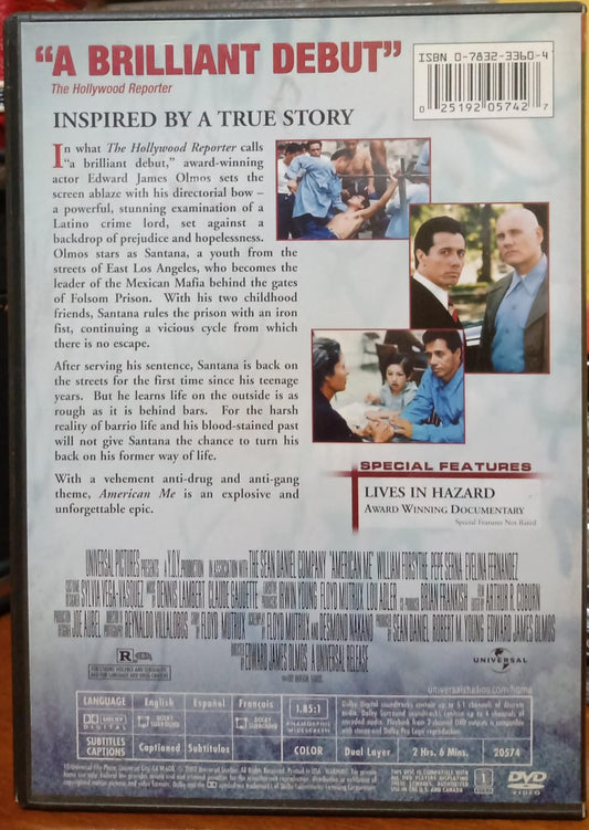 American Me [DVD Importado en excelente estado]. tienda de discos formato muerto méxico