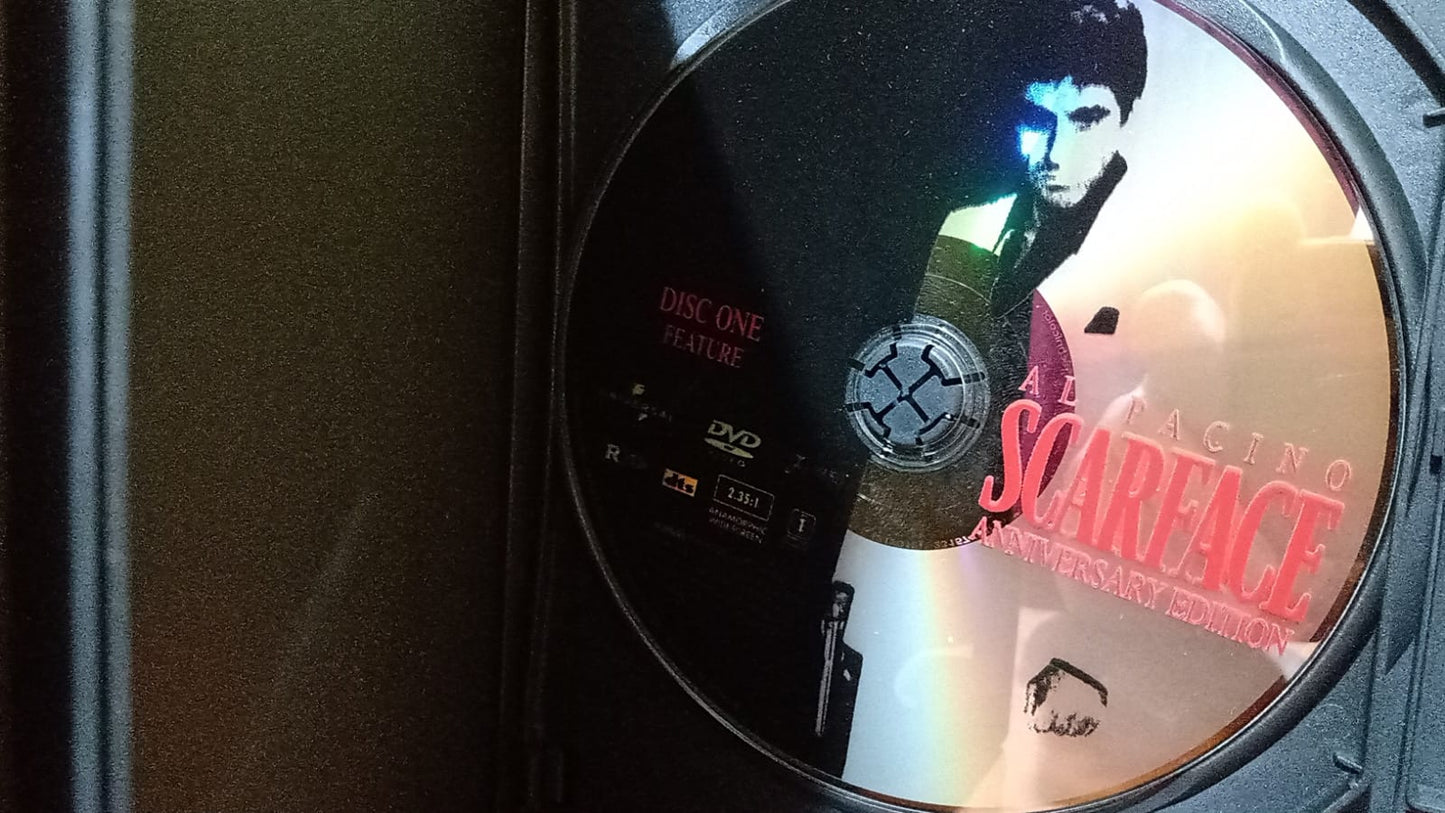 Scarface (Widescreen Two-Disc Anniversary Edition excelente estado). tienda de discos formato muerto