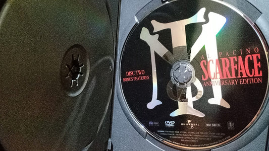 Scarface (Widescreen Two-Disc Anniversary Edition excelente estado). tienda de discos formato muerto