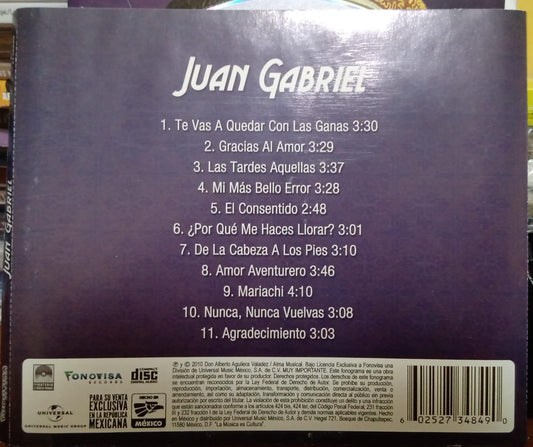 Juan Gabriel – Juan Gabriel. Cd excelente estado.