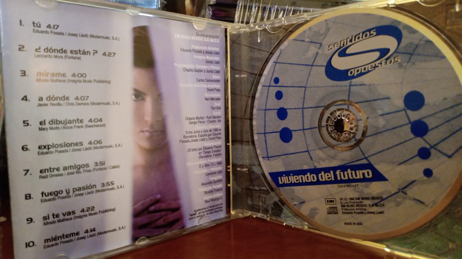 Sentidos Opuestos – Viviendo Del Futuro. Cd en buen estado. tienda de discos en méxico formato muerto