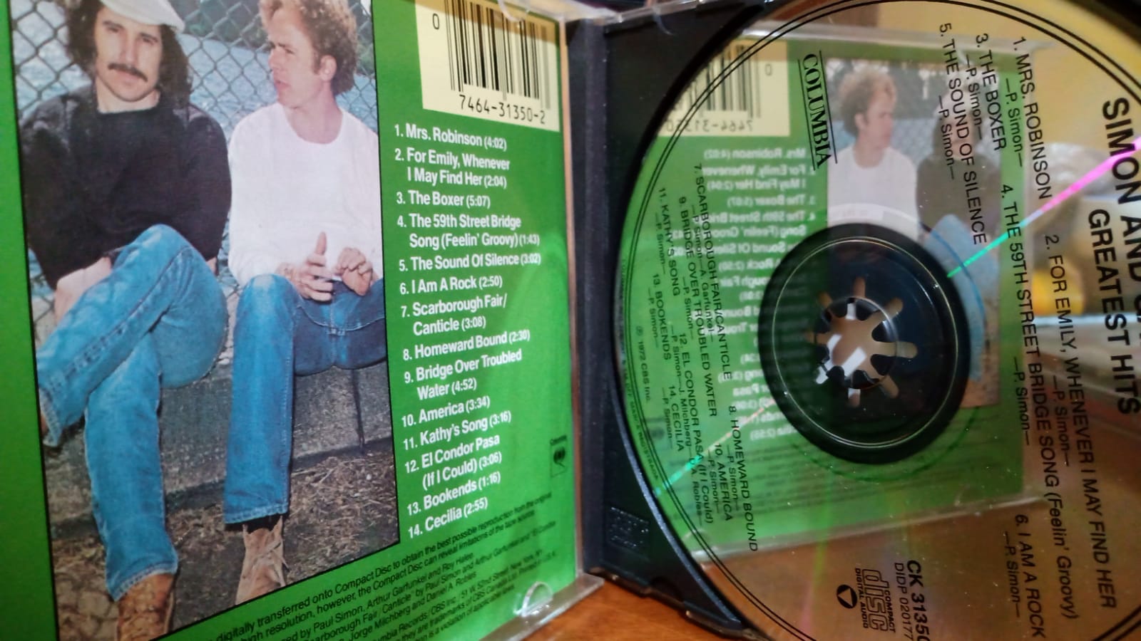 Simon &amp; Garfunkel – Greatest Hits. CD importado en buen estado. tienda de discos en méxico formato muerto