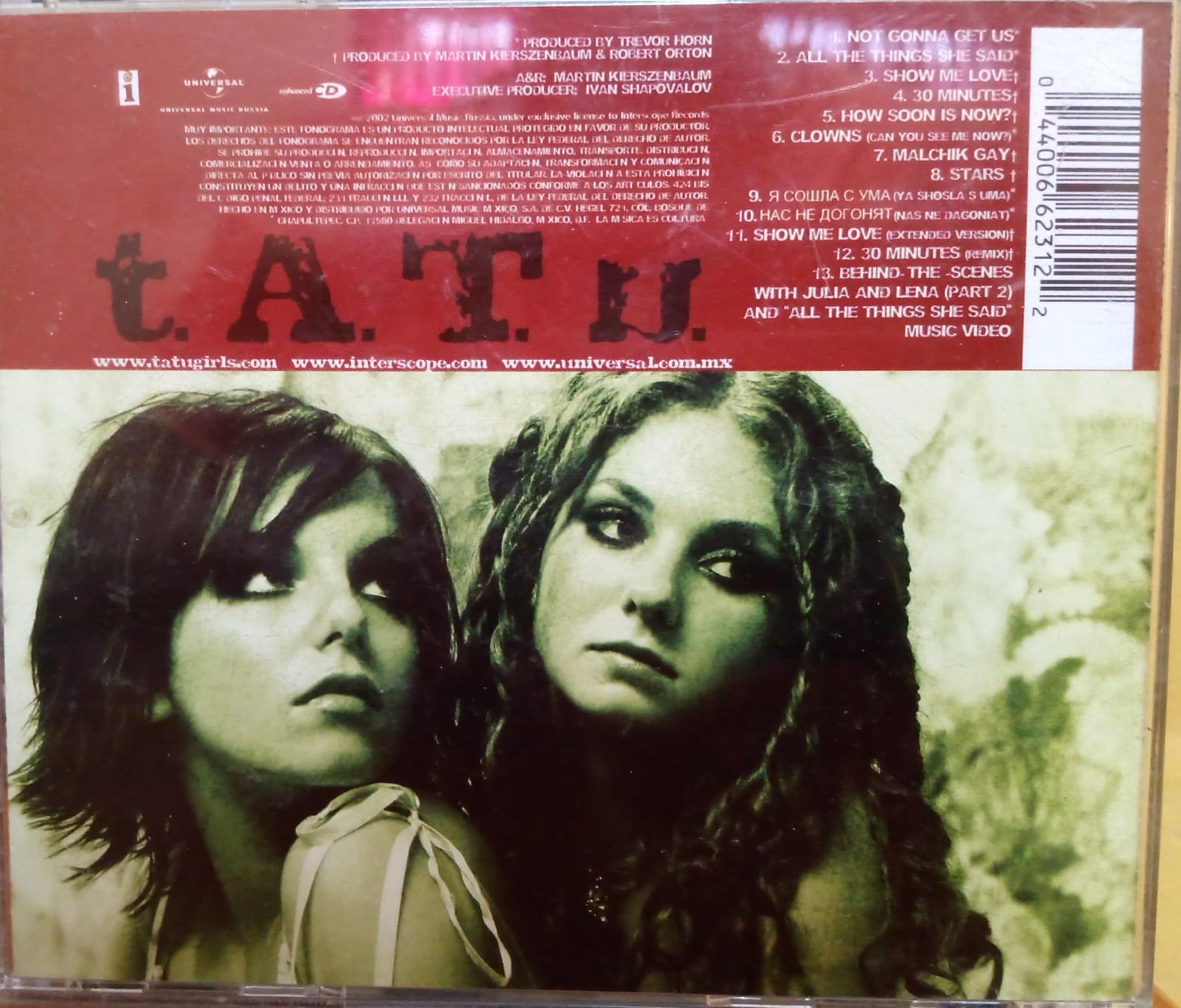 t.A.T.u. – 200 KM/H in the Wrong Lane. Cd nacional en buen estado. tienda de discos en méxico formato muerto