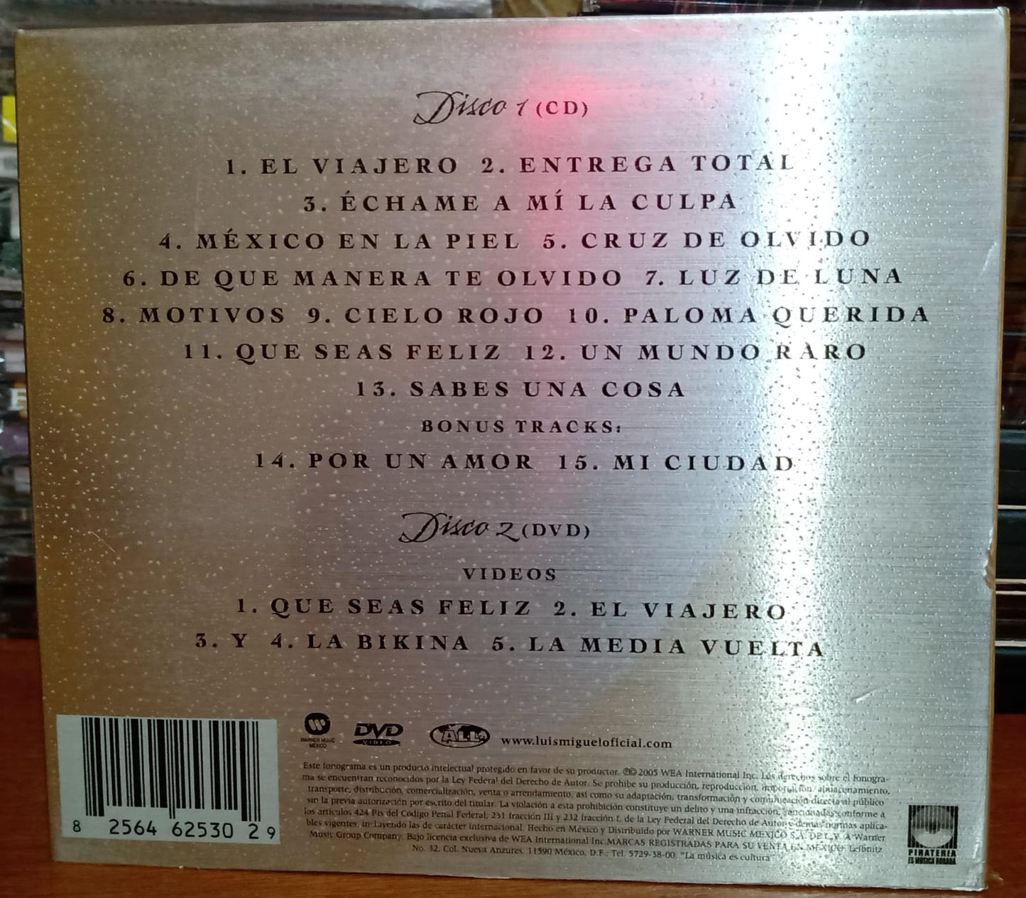 Luis Miguel – México en la Piel (Edición Diamante). CD y DVD en excelente estado. tienda de discos en méxico formato muerto