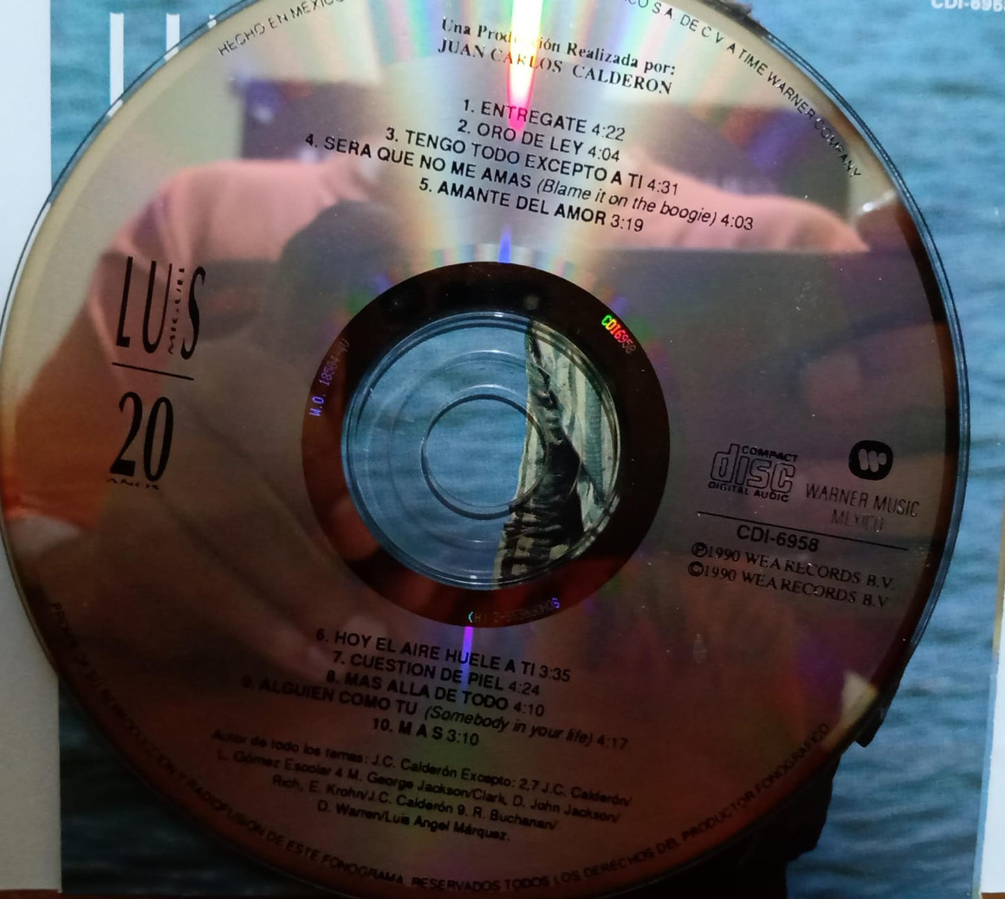 Luis Miguel – 20 Años. Cd en buen estado. tienda de discos en méxico formato muerto