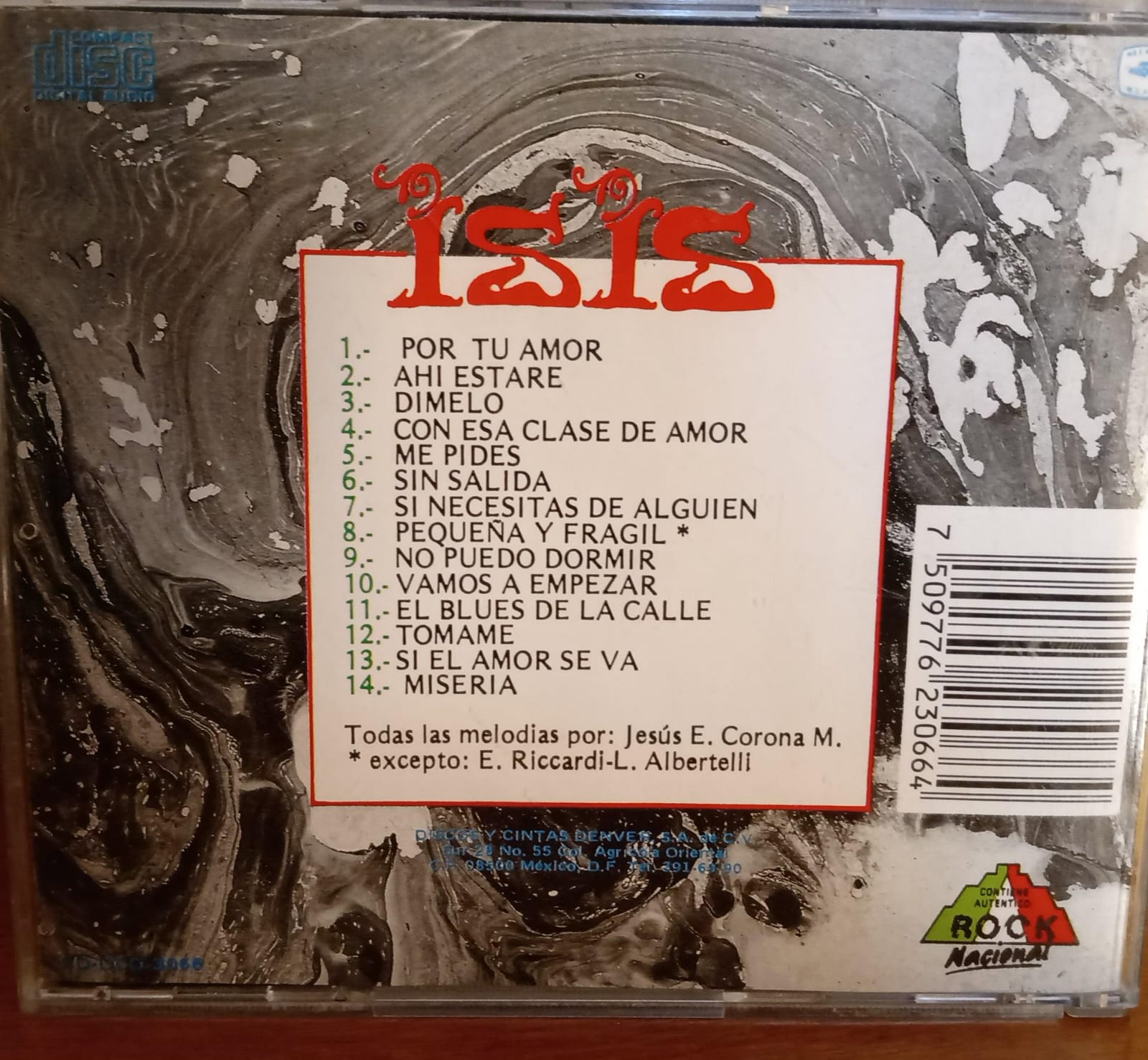 Isis – Recopilación. 1ra edición 1994. Cd en buen estado. tienda de discos en méxico formato muerto