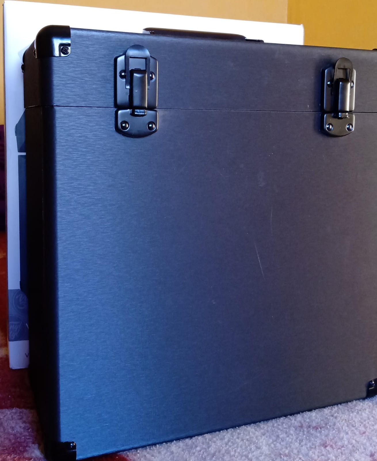 Vinilo Styl Groove Record Carrying Case VS-A-010 (Grafito) terciopelo nuevo. tienda de discos en méxico formato muerto