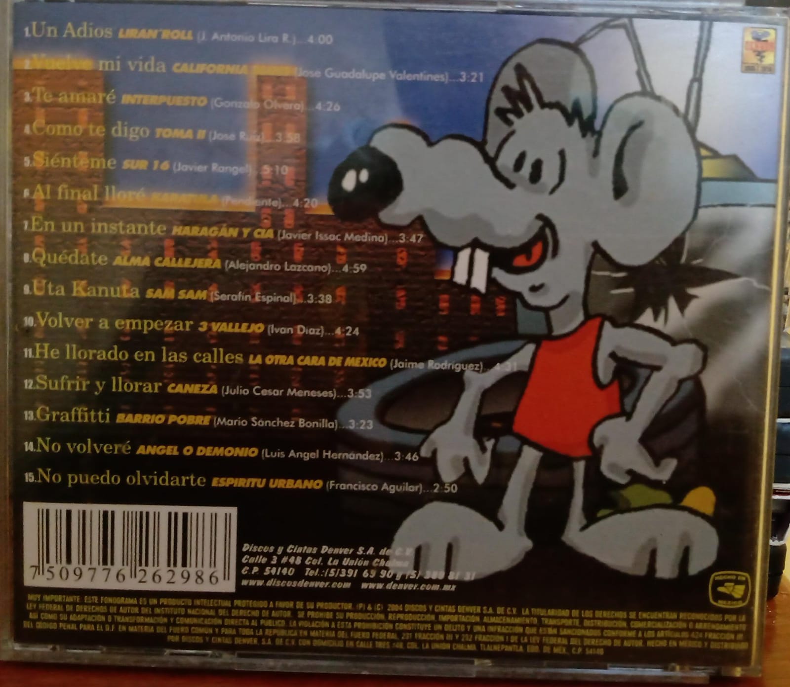 15 ROLITAS DE AMOR VOL.5 VARIOS. Cd en buen estado. tienda de discos en méxico formato muerto