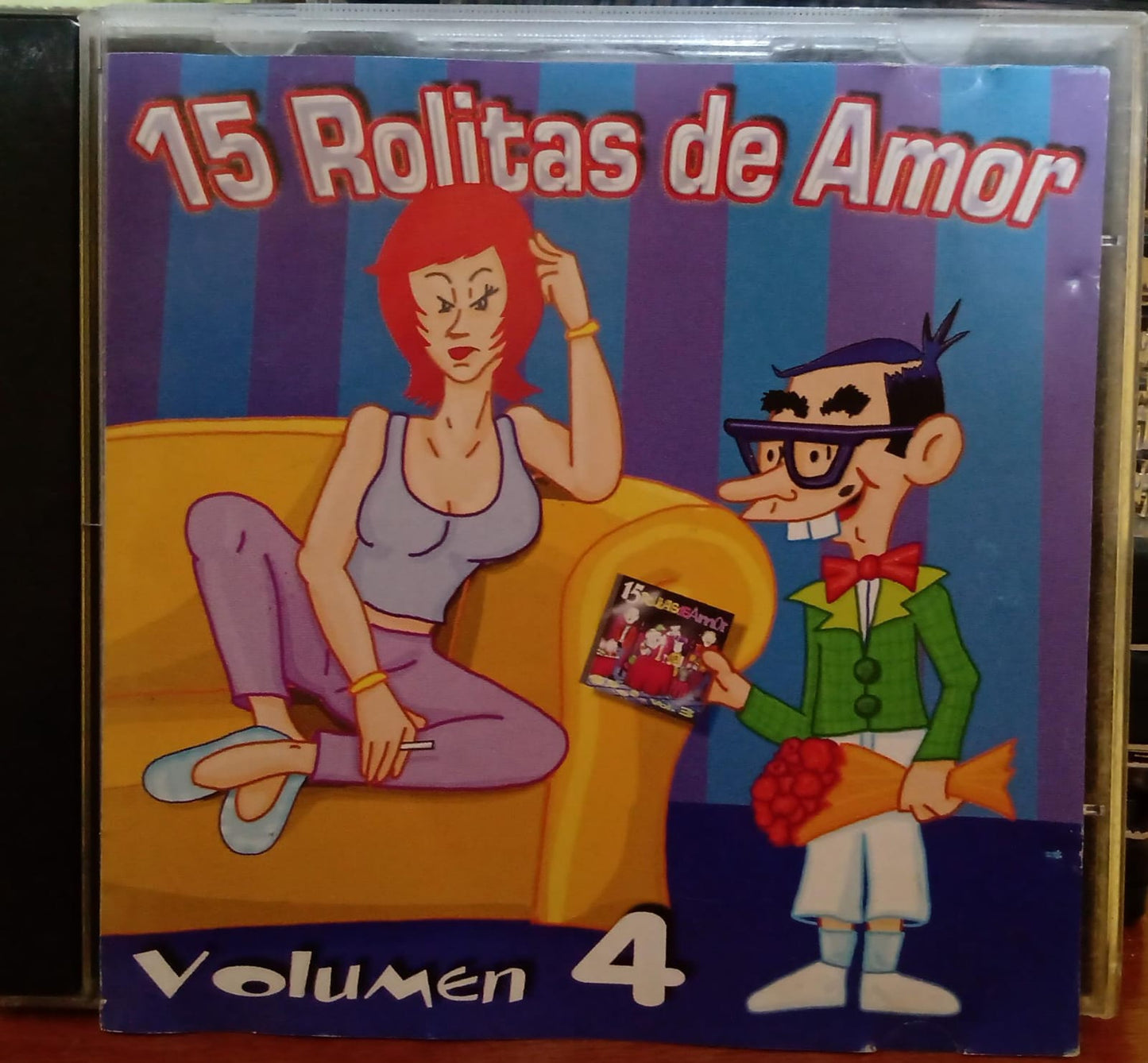 15 Rolitas de Amor (CD 1ra edición en buen estado, Varios Artistas Vol. 4). tienda de discos en méxico formato muerto