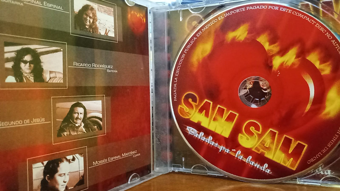 Baladas Pa' La Banda Sam Sam. Cd en buen estado 1ra edición. tienda de discos en méxico formato muerto