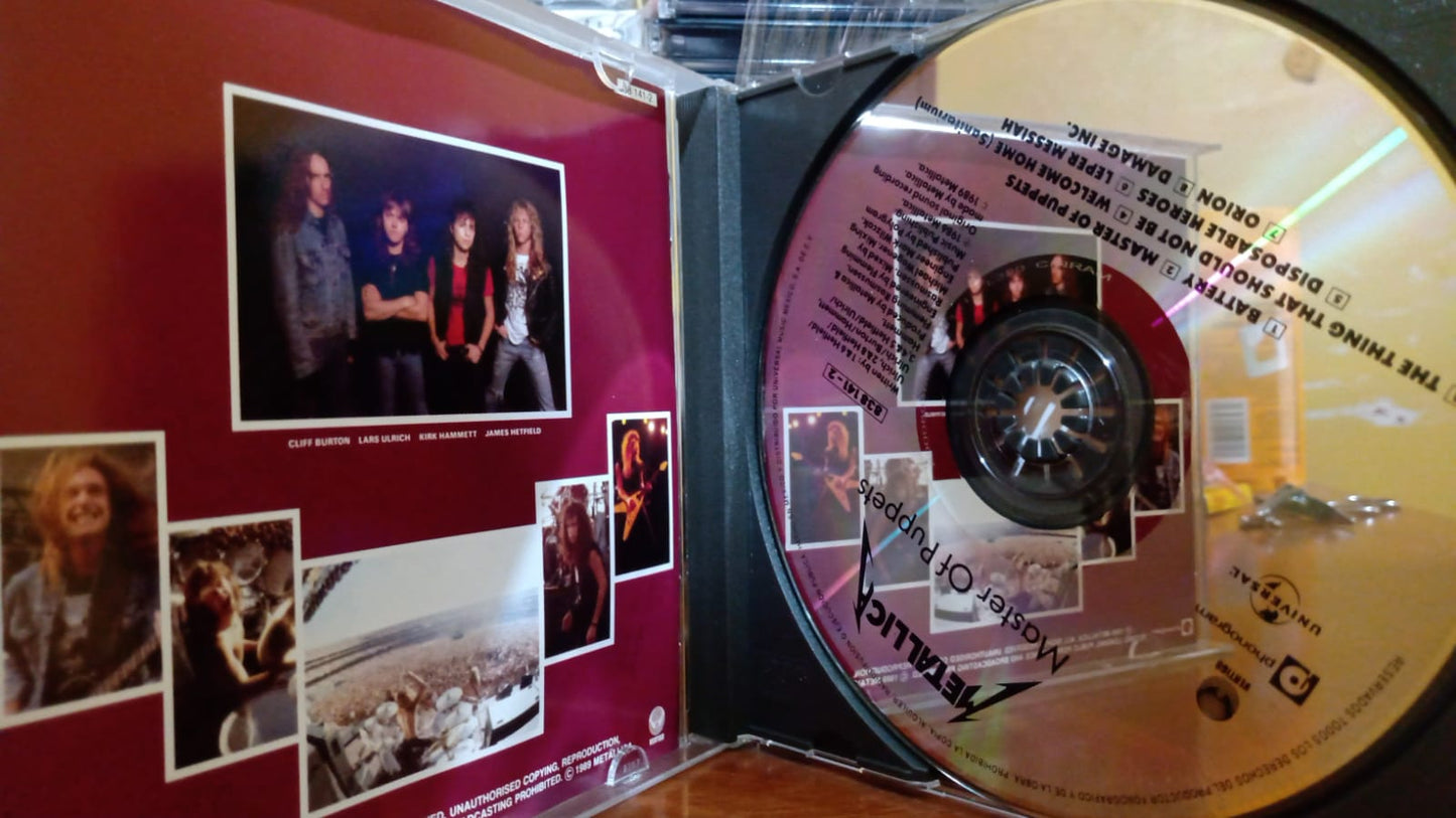 Metallica – Master Of Puppets. Cd en buen estado año 2000. tienda de discos en méxico formato muerto
