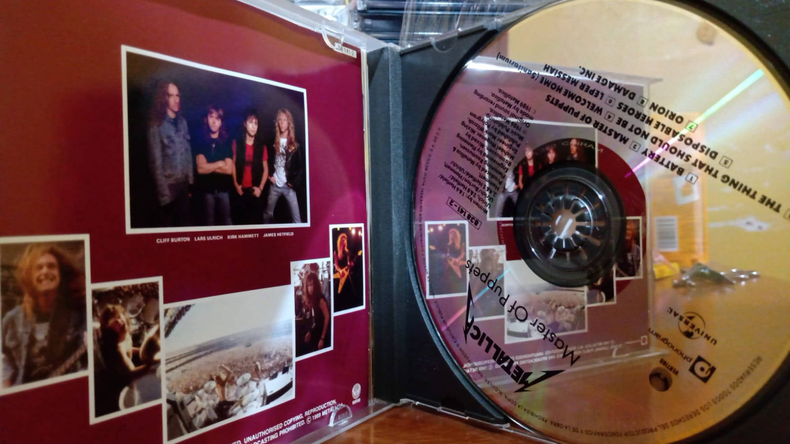 Metallica – Master Of Puppets. Cd en buen estado año 2000. tienda de discos en méxico formato muerto