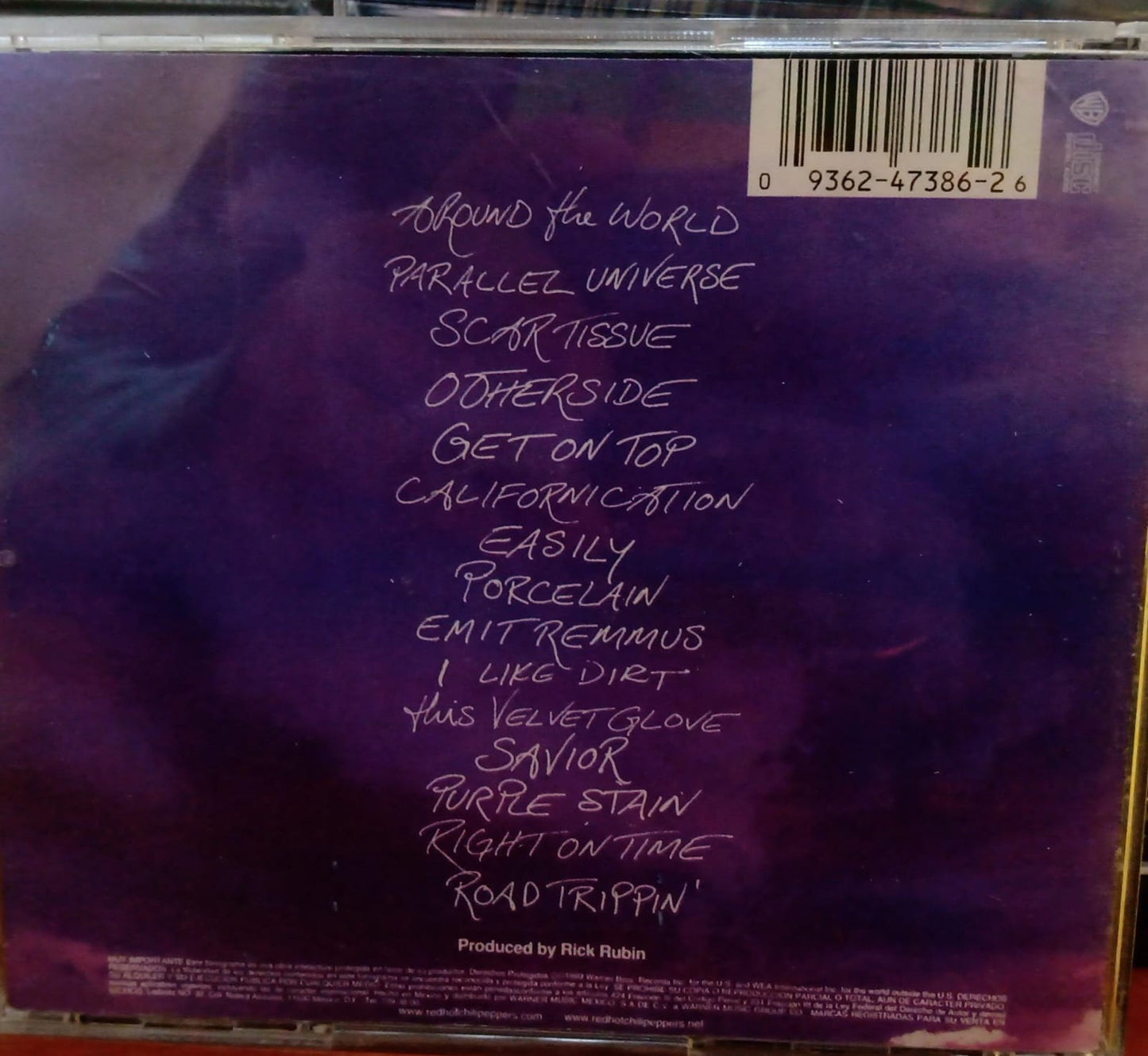 Red Hot Chili Peppers – Californication
CD nacional en buen estado. tienda de discos en méxico formato muerto