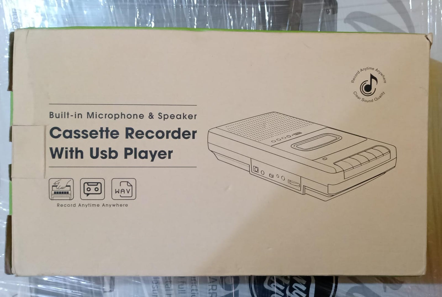 Reproductor / grabador / convertidor de cassettes. Nuevo. tienda de discos en méxico formato muerto