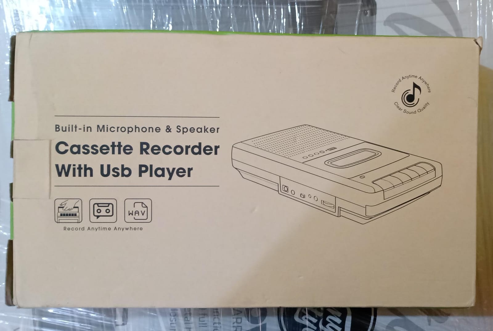 Reproductor / grabador / convertidor de cassettes. Nuevo. tienda de discos en méxico formato muerto