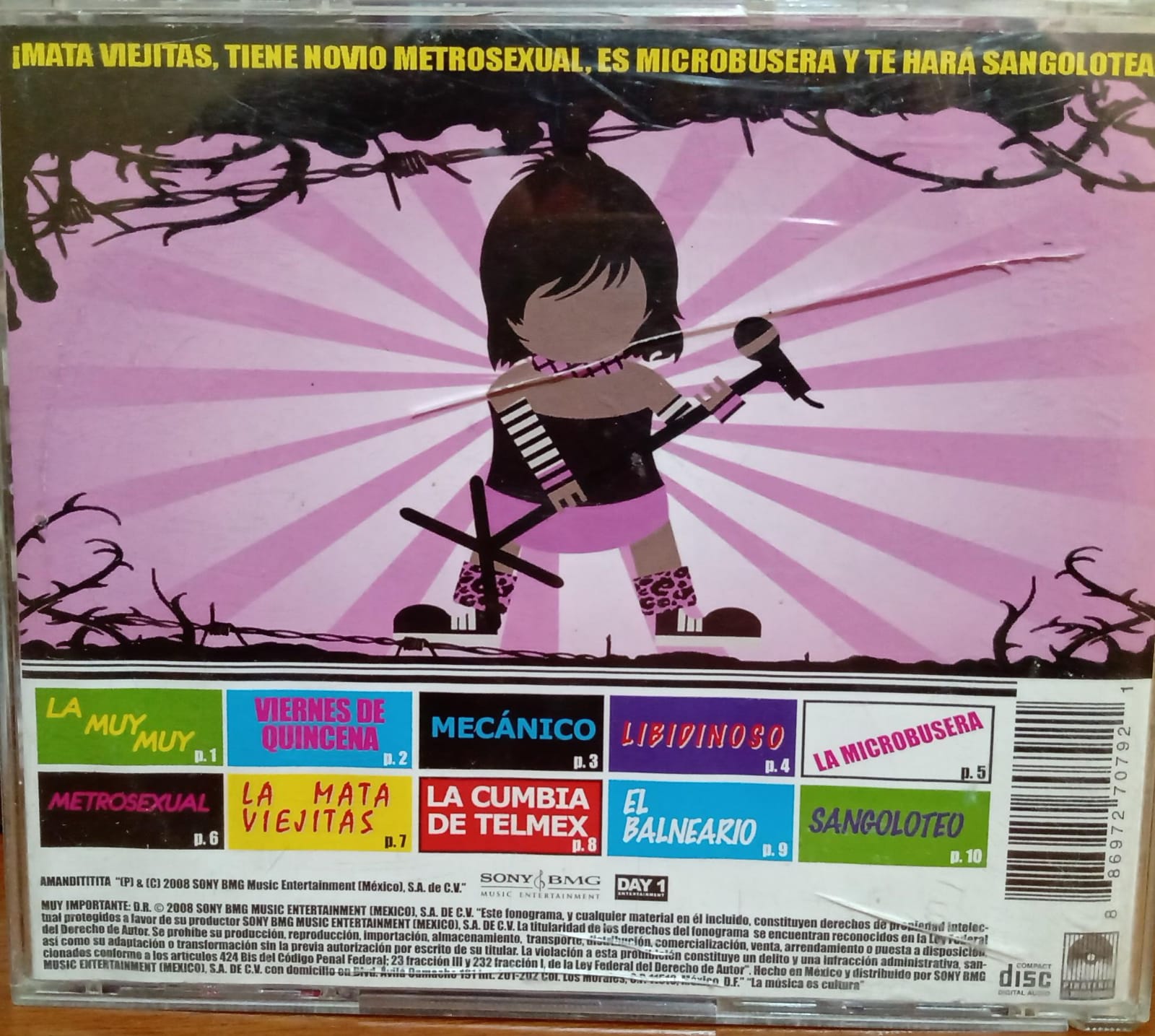 Amandititita – Amandititita (La Reina De La Anarcumbia). tienda de discos en méxico formato muerto