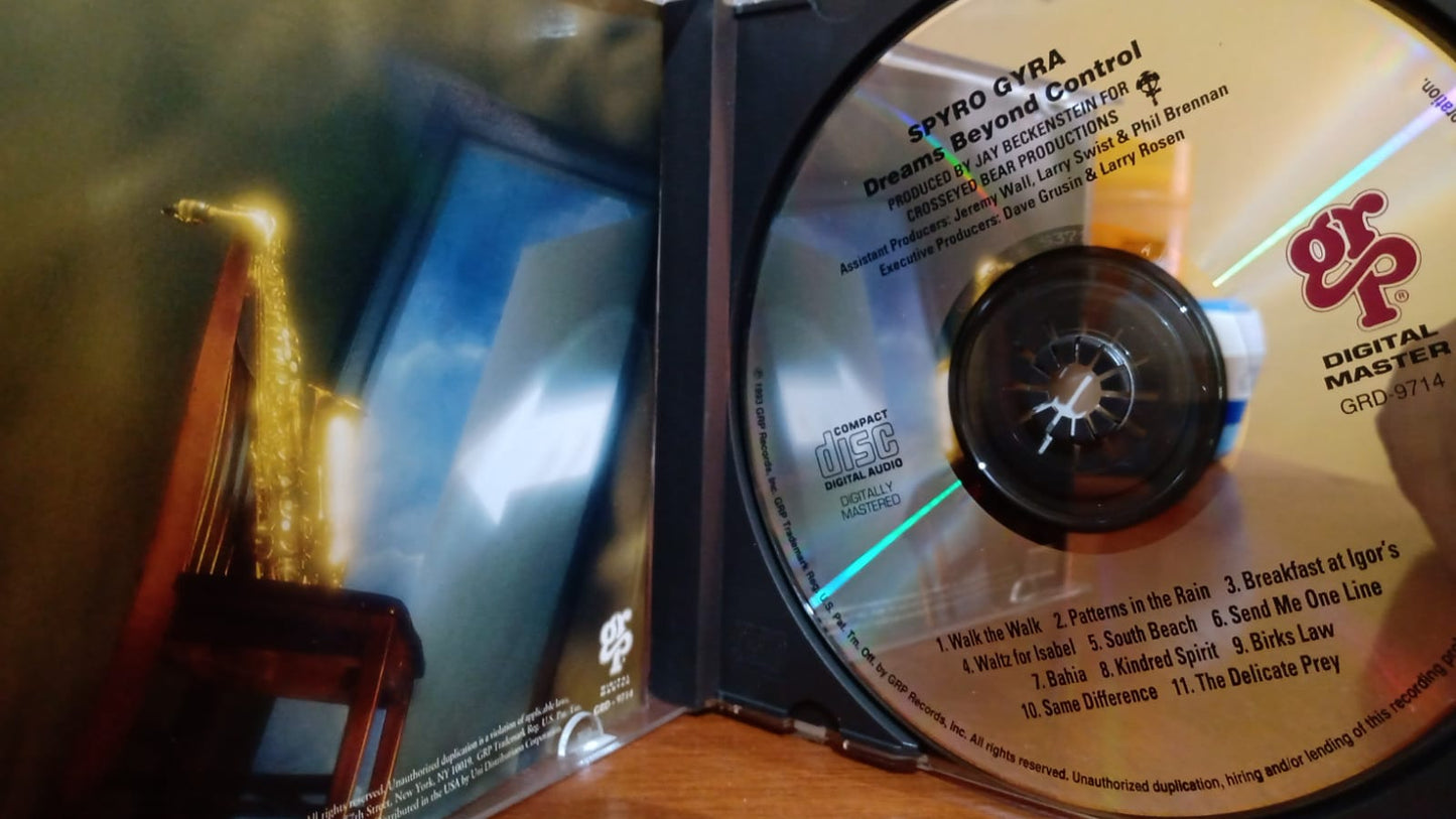 Spyro Gyra – Dreams Beyond Control (CD Importado, en excelente estado) tienda de discos en méxico formato muerto