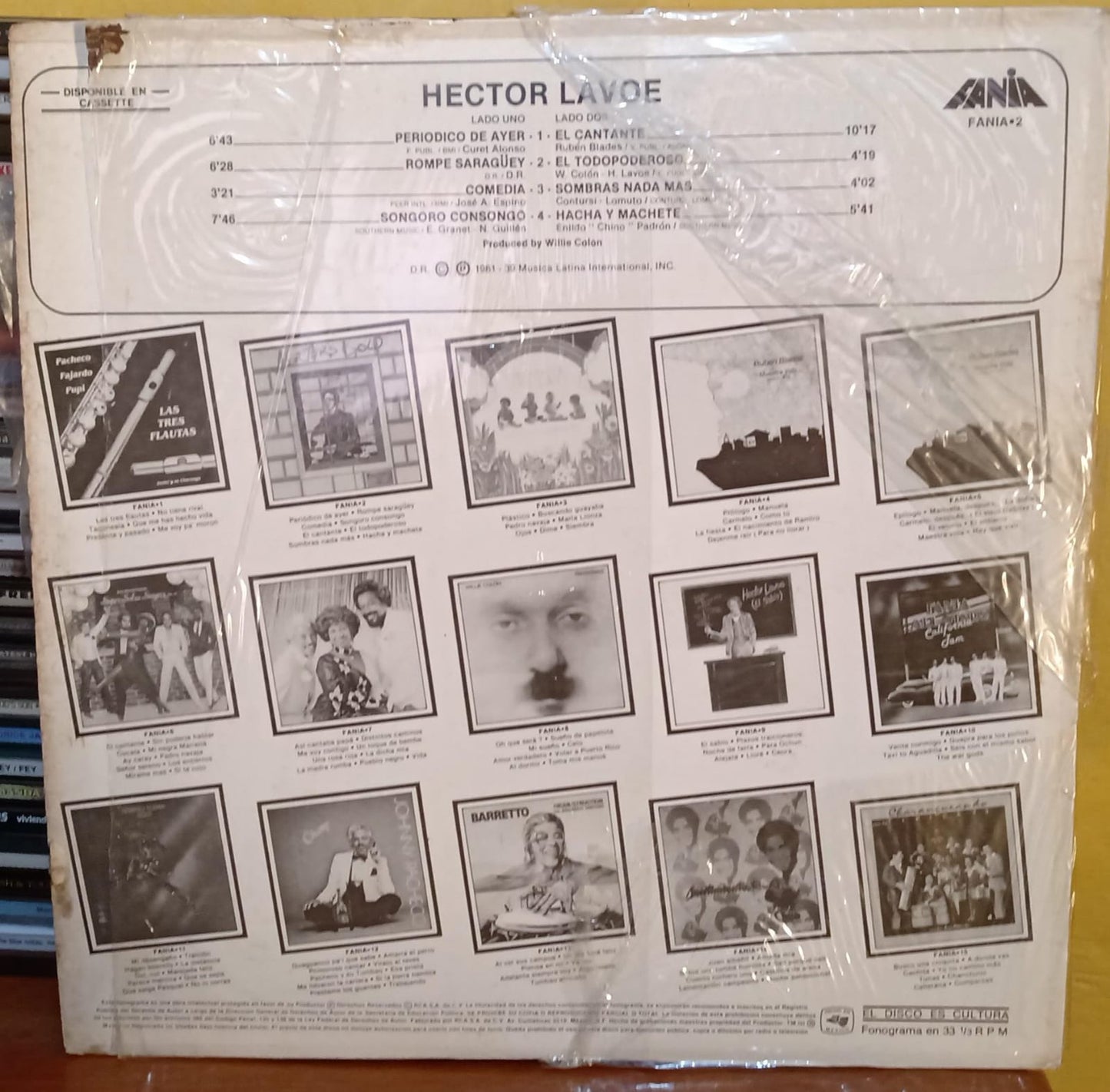Hector Lavoe – Hector's Gold. Vinilo 1ra edición en buen estado. tienda de discos en méxico formato muerto