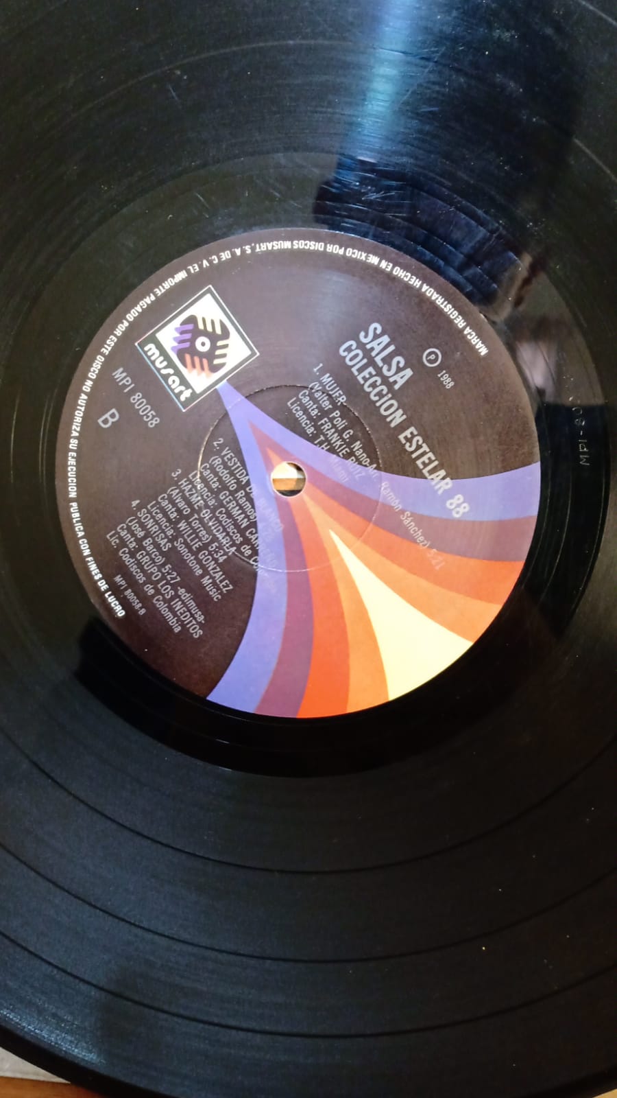 Varios – Salsa Colección Estelar '88. Vinilo en buen estado. tienda de discos en méxico formato muerto