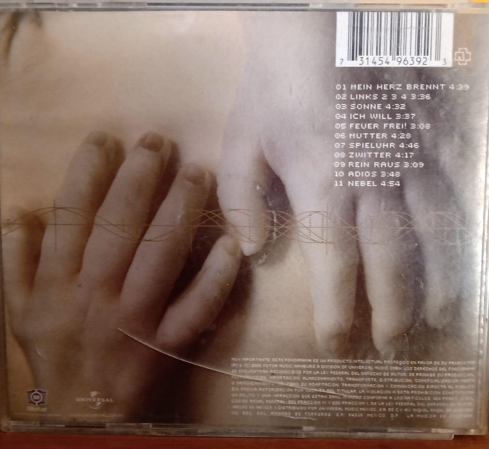 Rammstein – Mutter [CD Nacional]. tienda de discos en méxico formato muerto