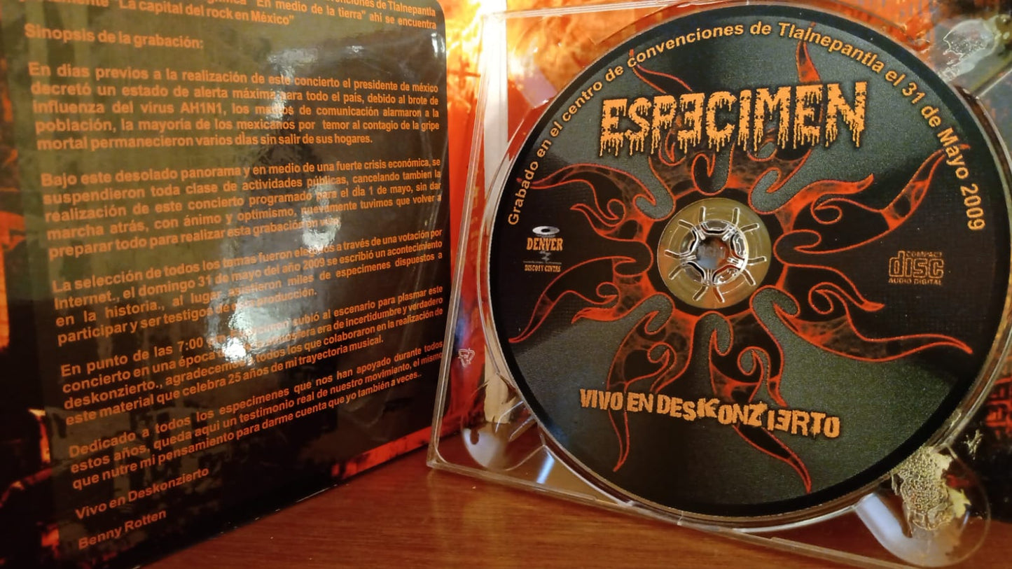 Especimen – Vivo En Deskonzierto. Cd en buen estado. tienda de discos en méxico formato muerto