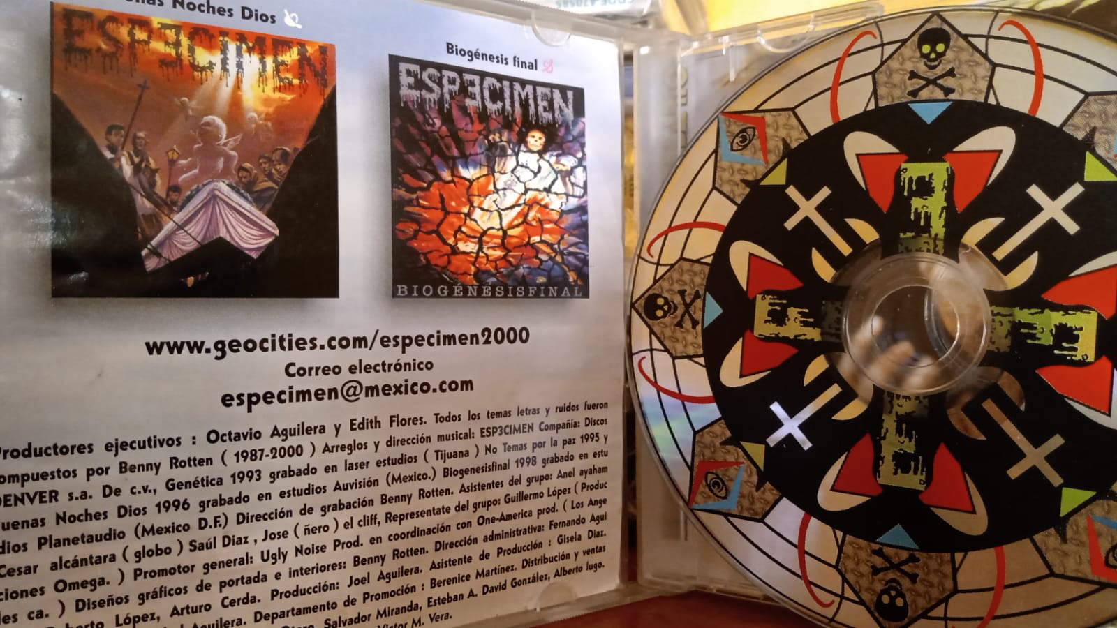 Especimen – Recopilación 1987-2002. Cd con marcas de uso que no afectan su reproducción. tienda de discos en méxico formato muerto