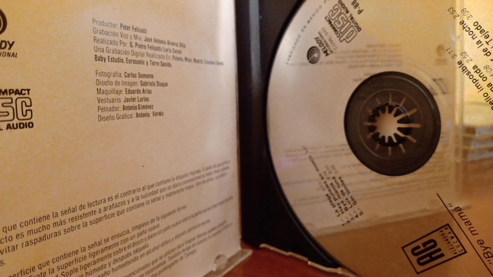 Alejandra Guzmán – Bye Mamá. Sin CB; raro. tienda de discos en méxico formato muerto