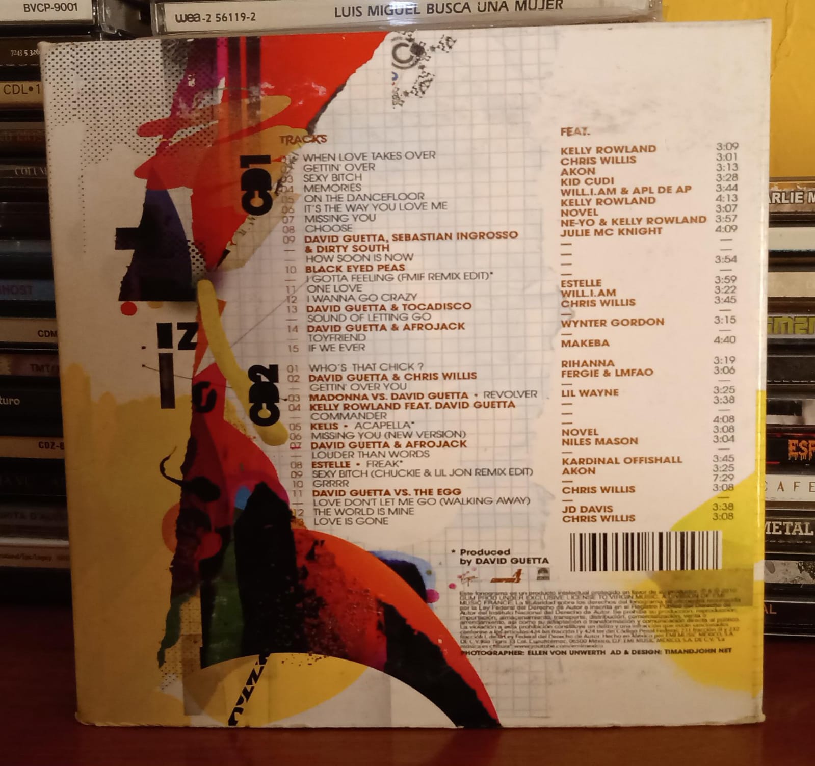 David Guetta – One Love (2CD ed. lim. y expandida, completo ex. edo.) tienda de discos en méxico formato muerto