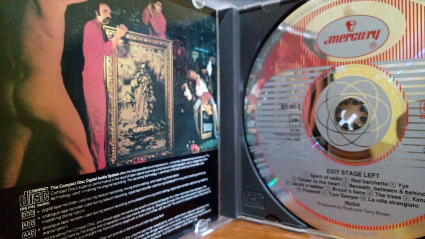 Rush – Exit… Stage Left (CD Importado en buen estado). tienda de discos en méxico formato muerto