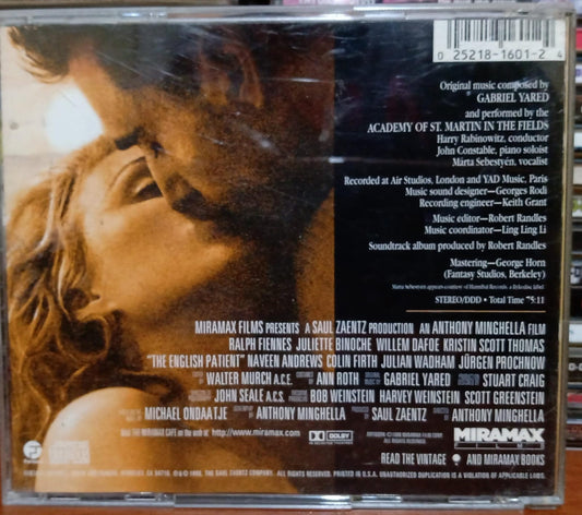 The English Patient – Original Soundtrack (CD Importado). tienda de discos en méxico formato muerto