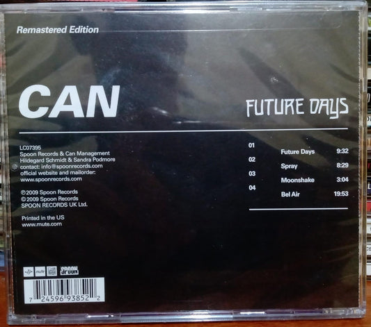 CAN – Future Days. Cd nuevo, importado.