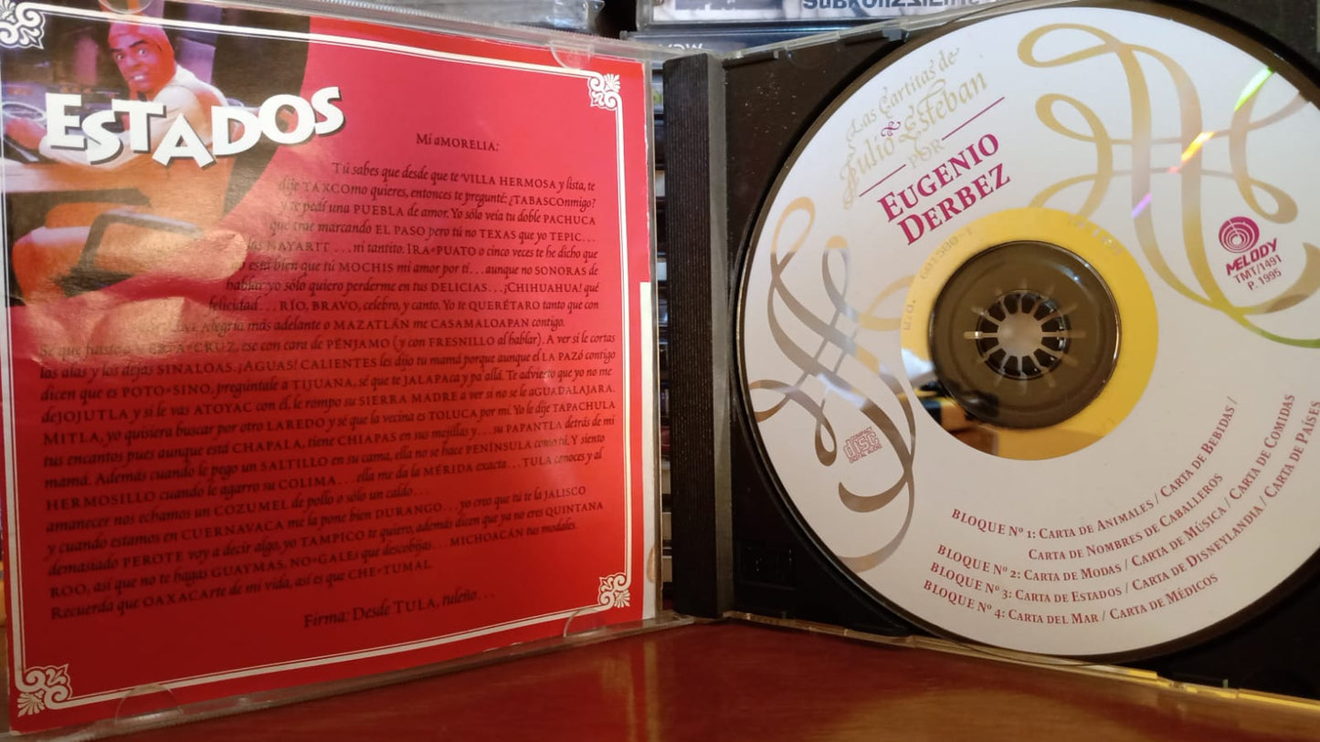 Eugenio Derbez – Las Cartitas De Julio Esteban. Cd excelente estado. tienda de discos en méxico formato muerto