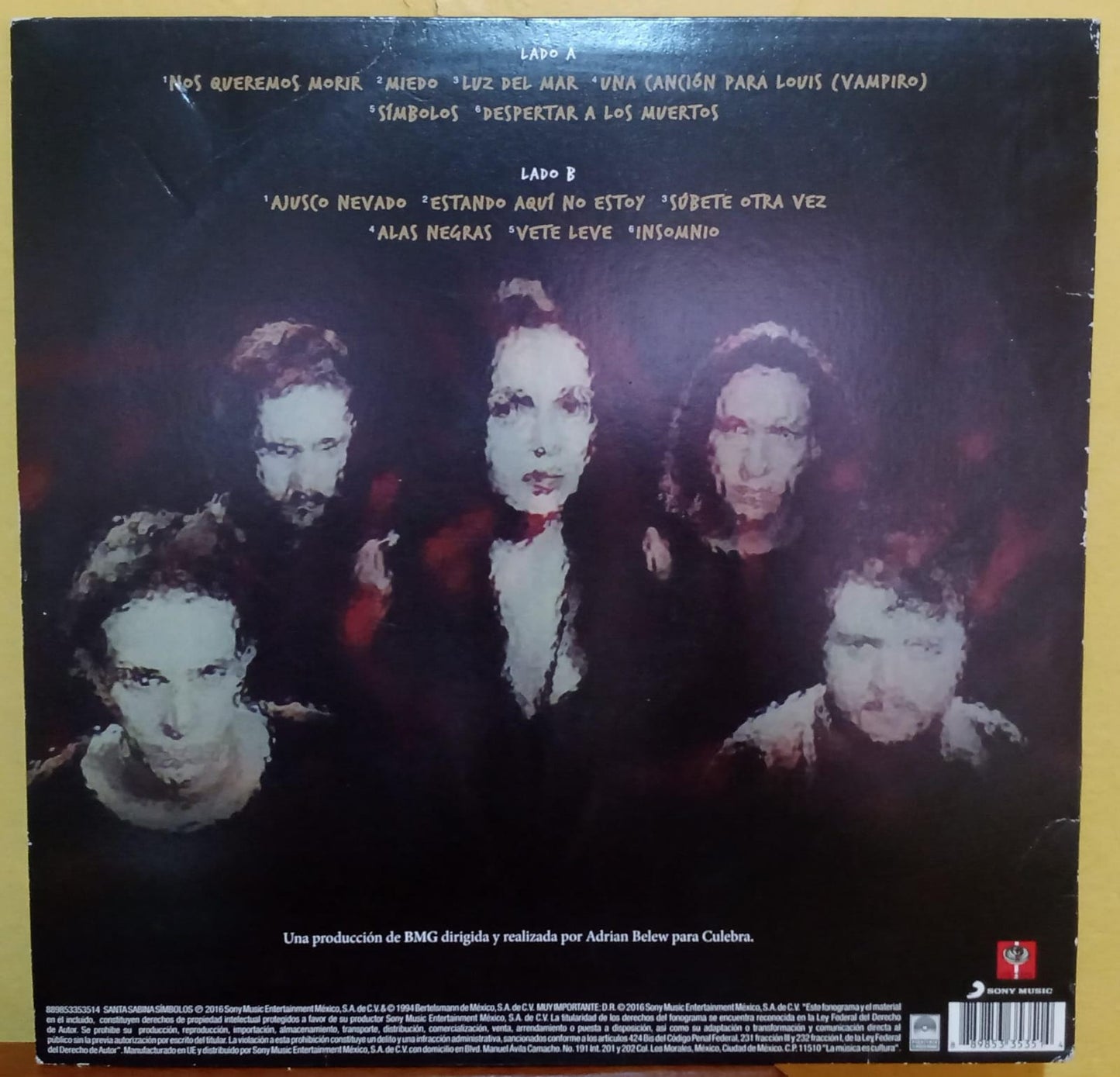 Santa Sabina – Símbolos. Vinilo buen estado. tienda de discos en méxico formato muerto