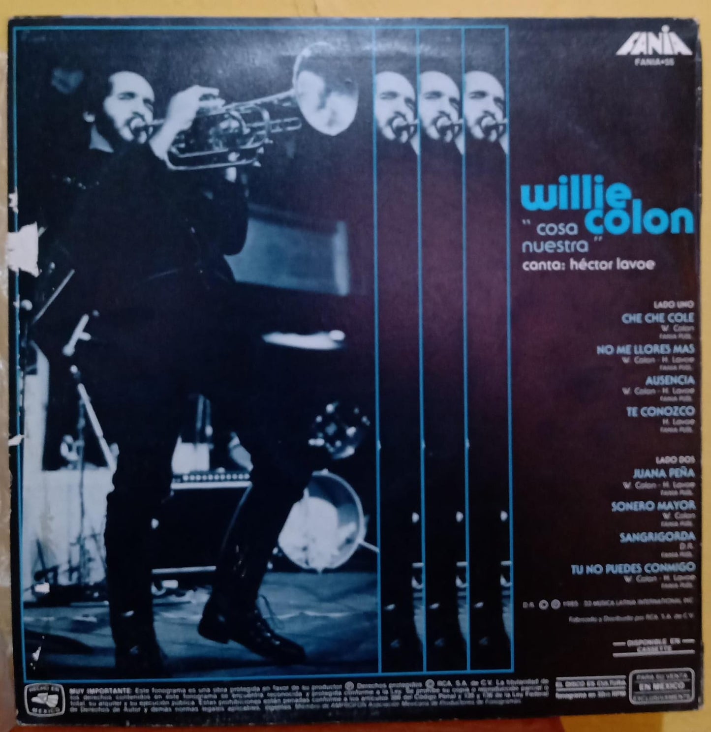 Willie Colón, Hector Lavoe – Cosa Nuestra. Vinilo en buen estado. tienda de discos en méxico formato muerto