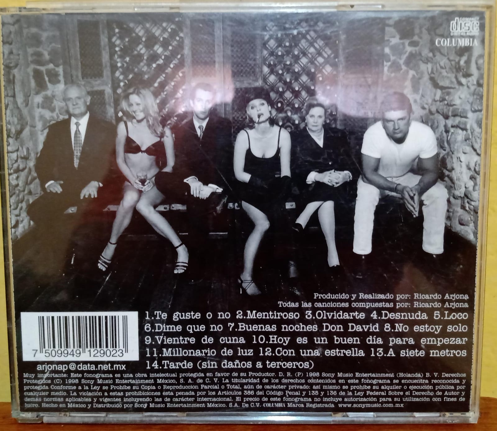 Ricardo Arjona – Sin Daños A Terceros. Cd en buen estado. tienda de discos en méxico formato muerto