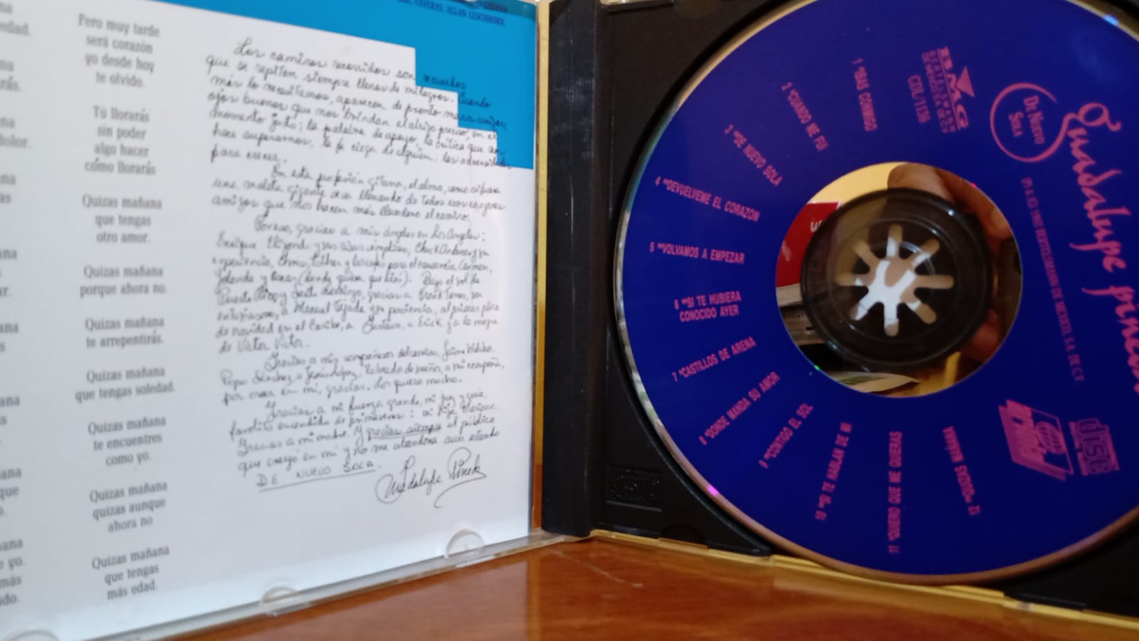 Guadalupe Pineda – De Nuevo Sola. Cd en buen estado. 1993. tienda de discos en méxico formato muerto